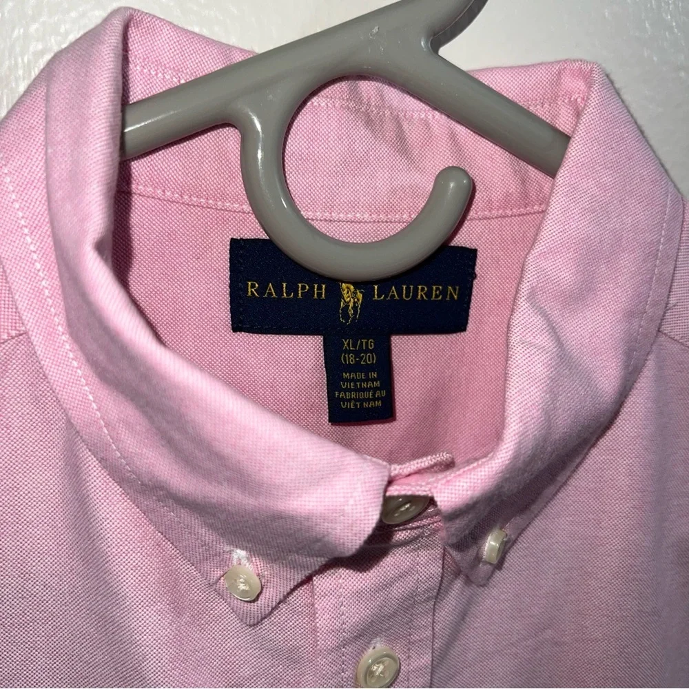 The Iconic Oxford Shirt by Ralph Lauren in New Rose size XL 18/20 - Picture 4 of 8